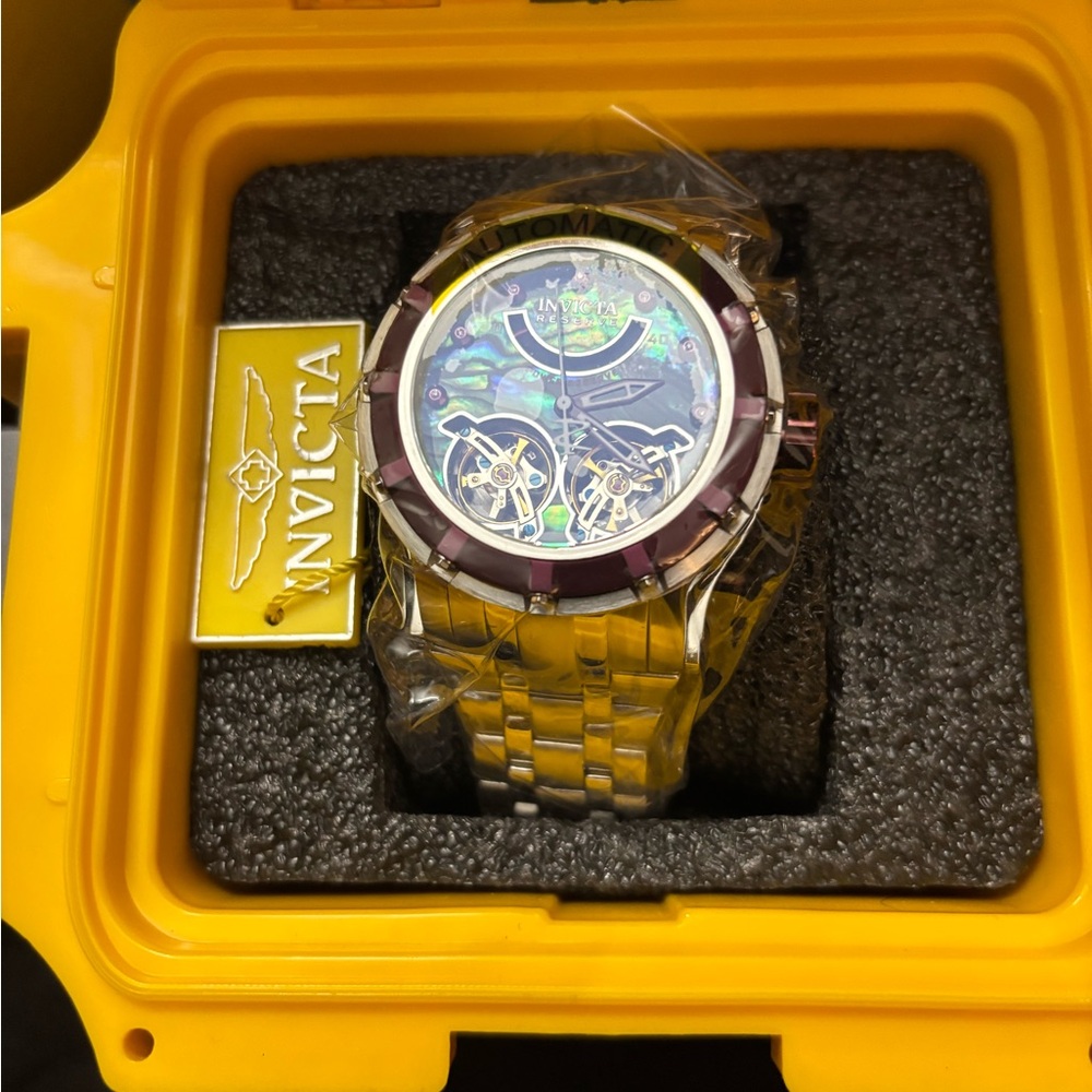 Invicta Gold and Purple Chronograph Watch